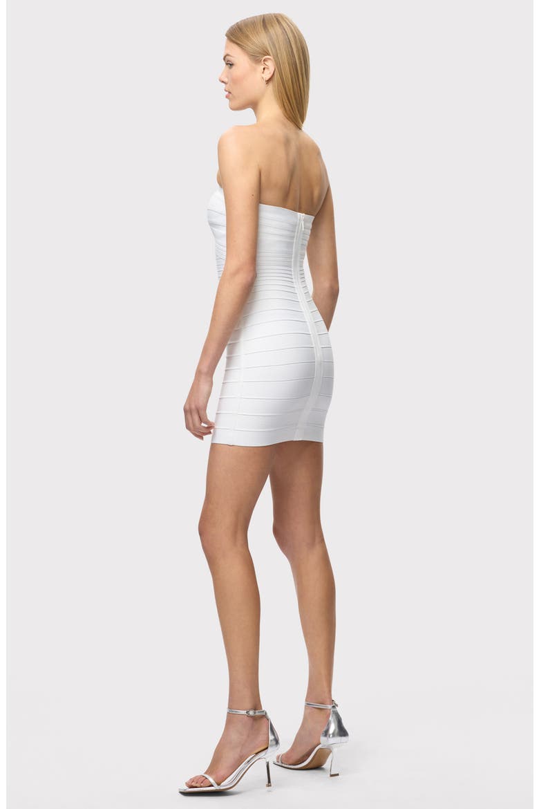This Isla Strapless Bandage Minidress, Alternate, color, ALABASTER