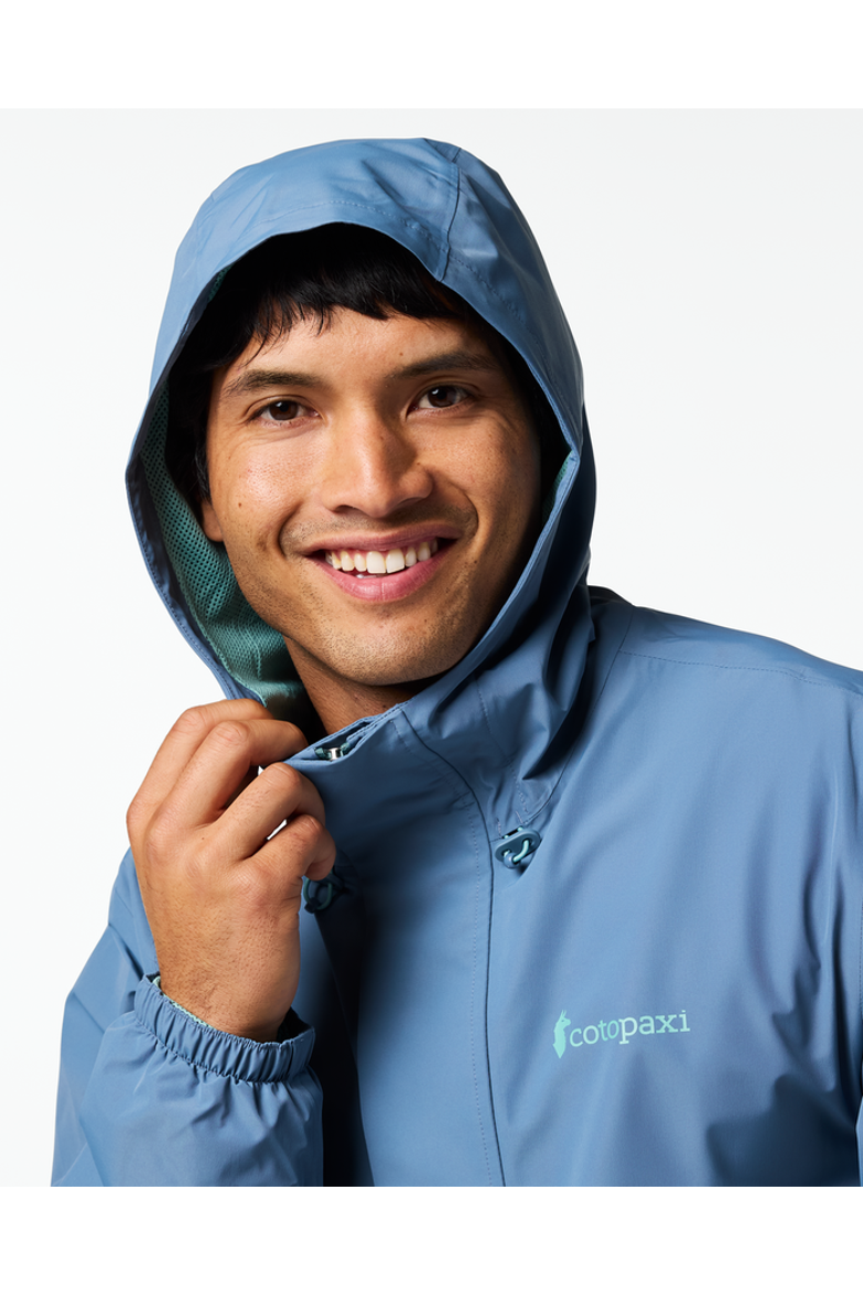 Rayu Rain Jacket - Men's, Alternate, color, Steel Blue/Everglade