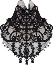 Anne Fontaine Embroidered Sequin Lace Collar