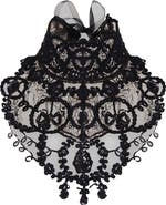 Anne Fontaine Embroidered Sequin Lace Collar
