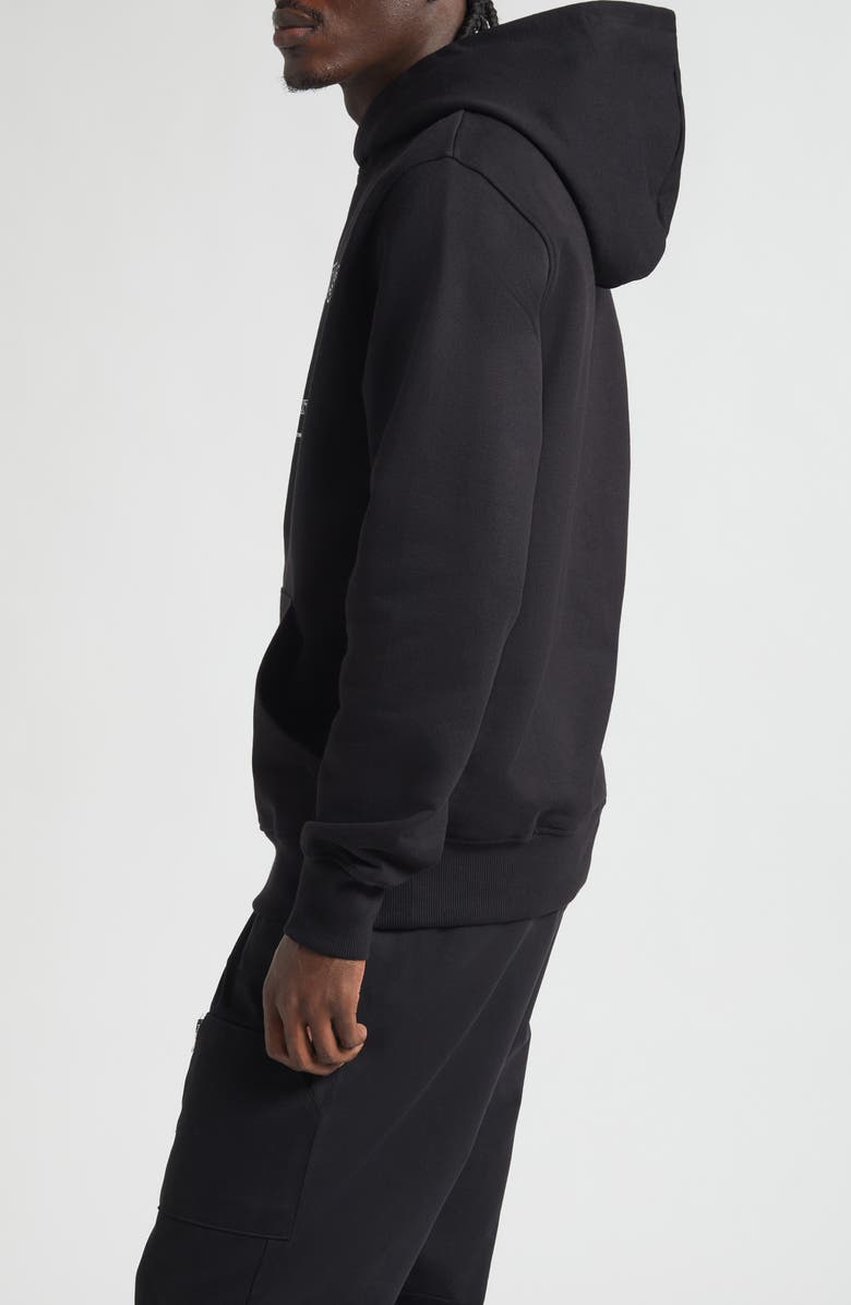 JKEEFER Concepts Organic Cotton Graphic Hoodie, Alternate, color, Black