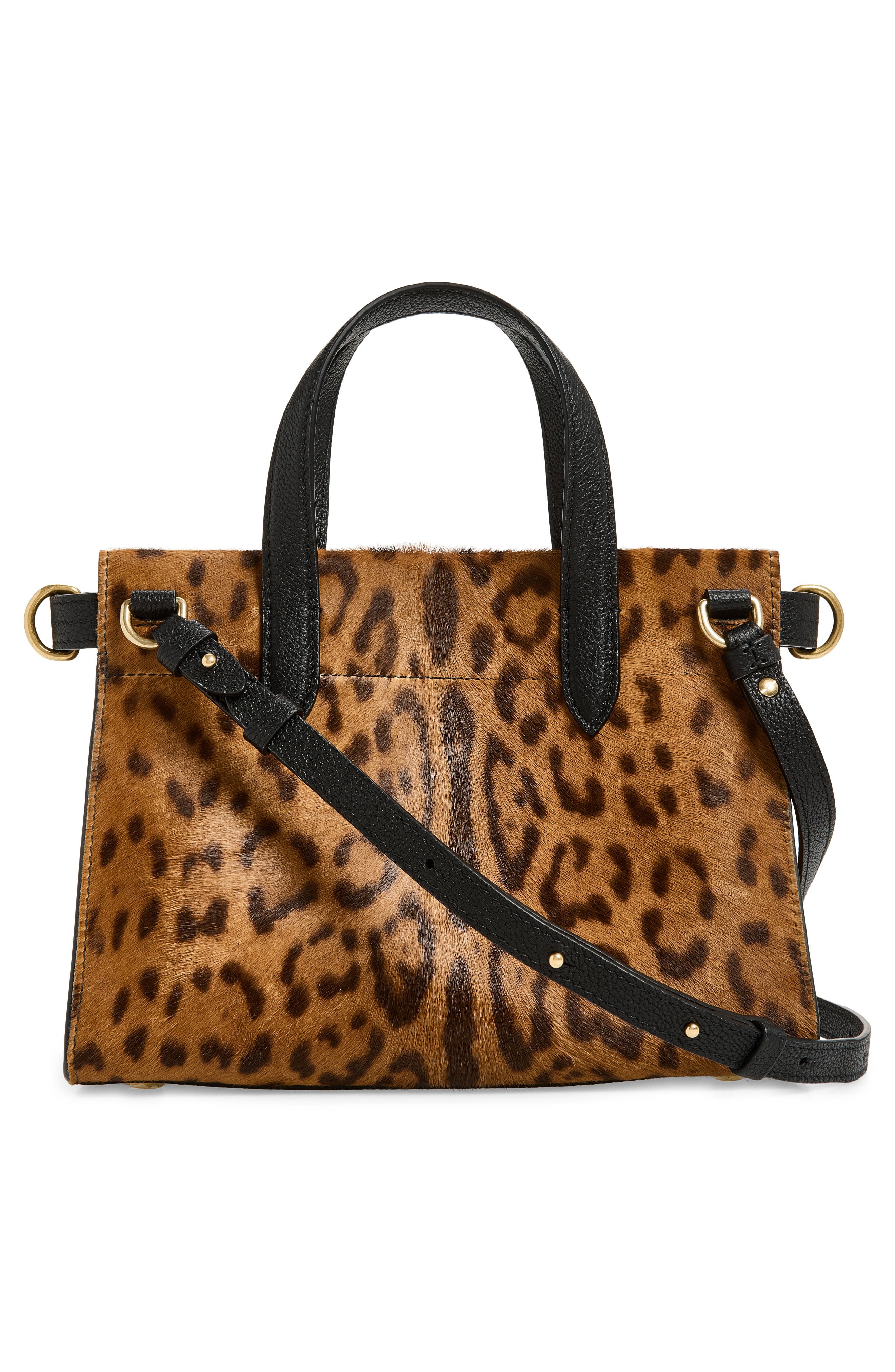 Cotswolds Genuine Calf Hair Tote, Alternate, color, LEOPARD/ BLACK