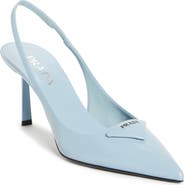 Prada Modellerie Pointed Toe Slingback Pump