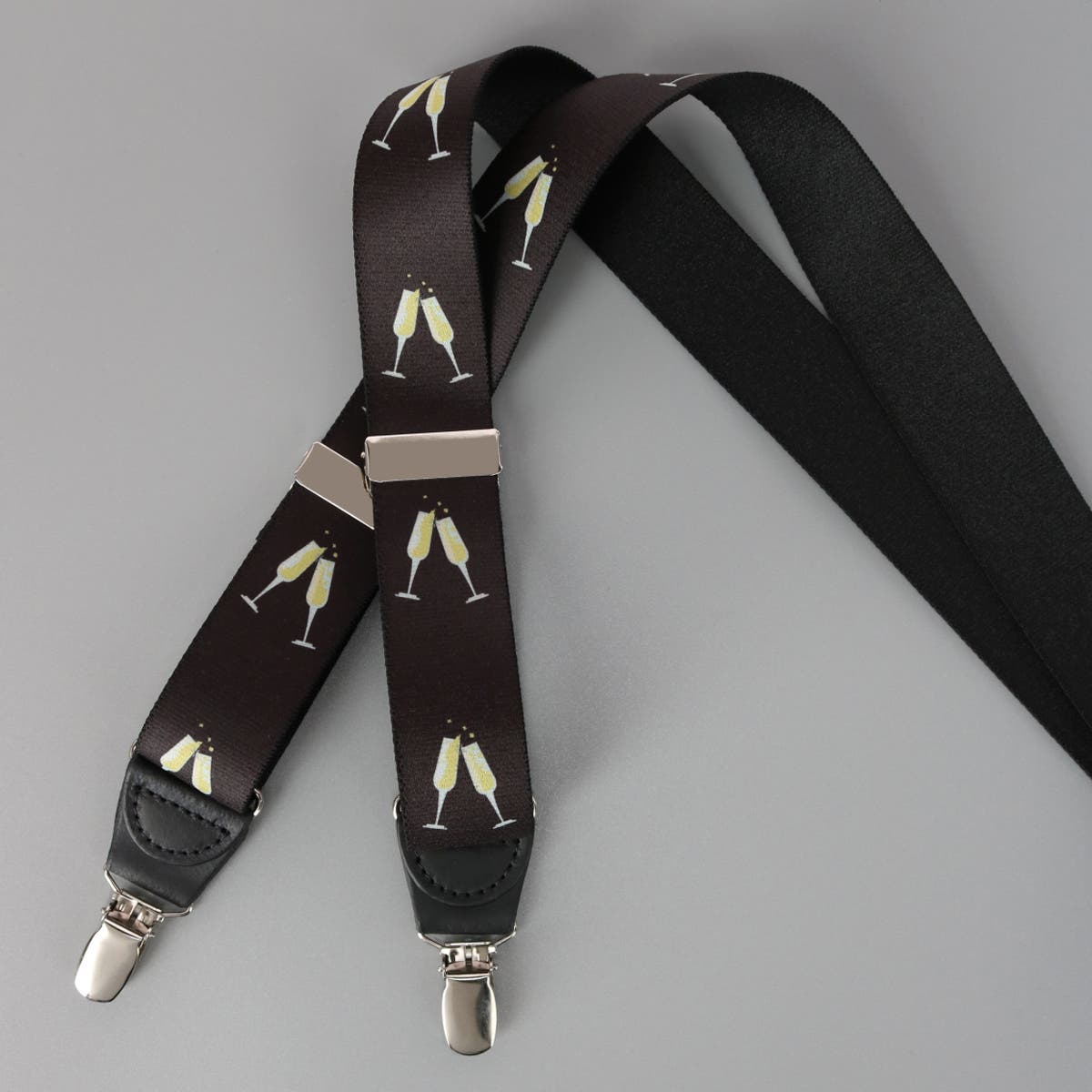 Ascentix Champagne Bottle Print Clip End Suspenders (Men) | Nordstrom