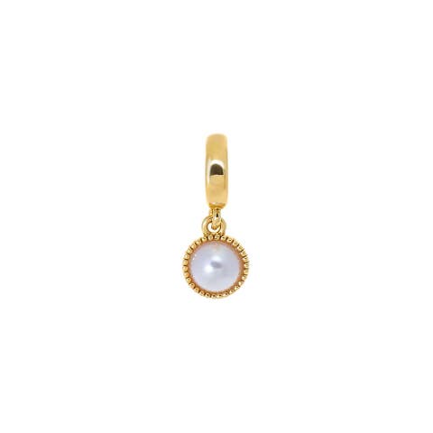 Pearl Bezel Charm