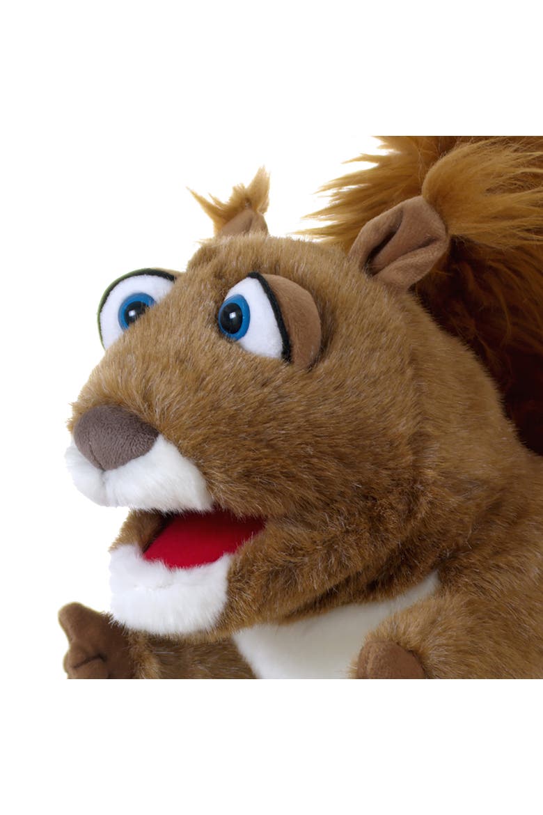 Dee The Brown Squirrel 12 Inch Plush Hand Puppet, Alternate, color, Brown