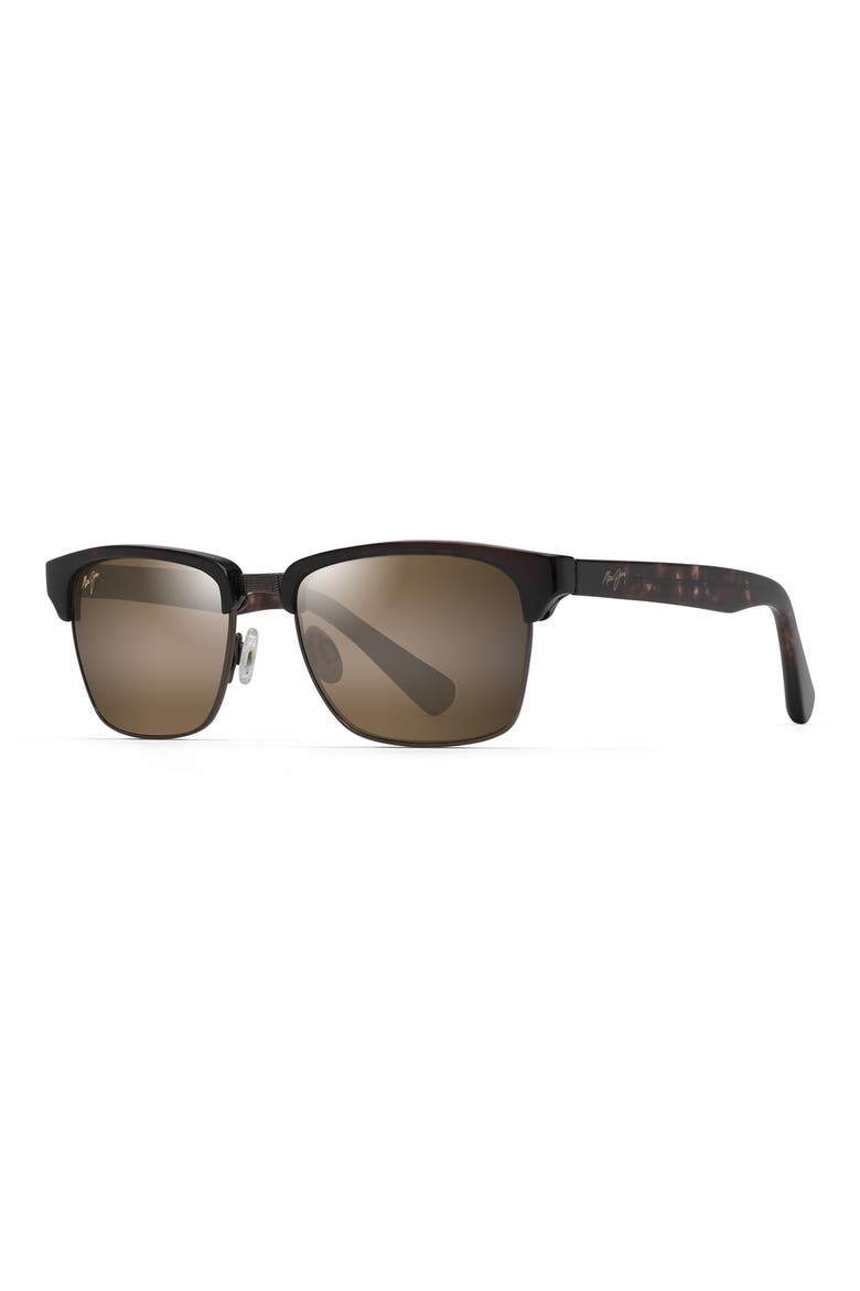 Kawika 54mm PolarizedPlus®2 Rectangular Sunglasses, Alternate, color, TORTOISE/ GOLD
