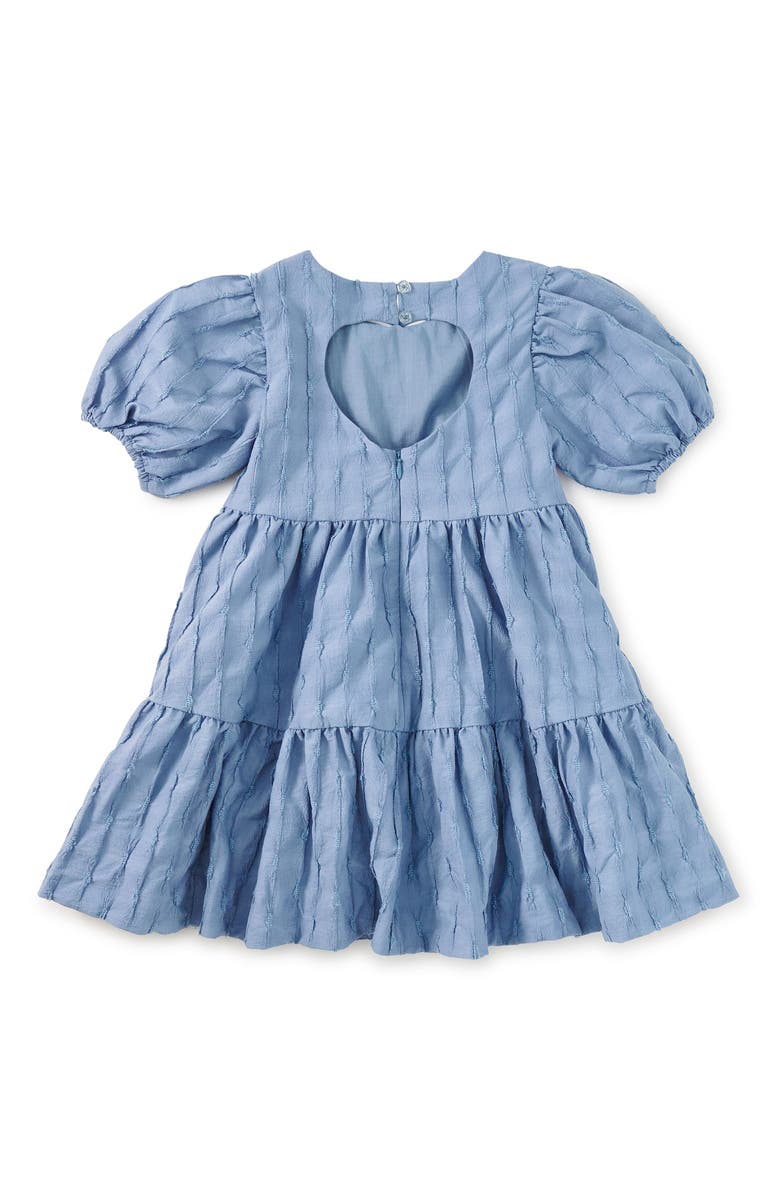 Tea Collection Pleated Heartback Dress, Alternate, color, Seal Grey