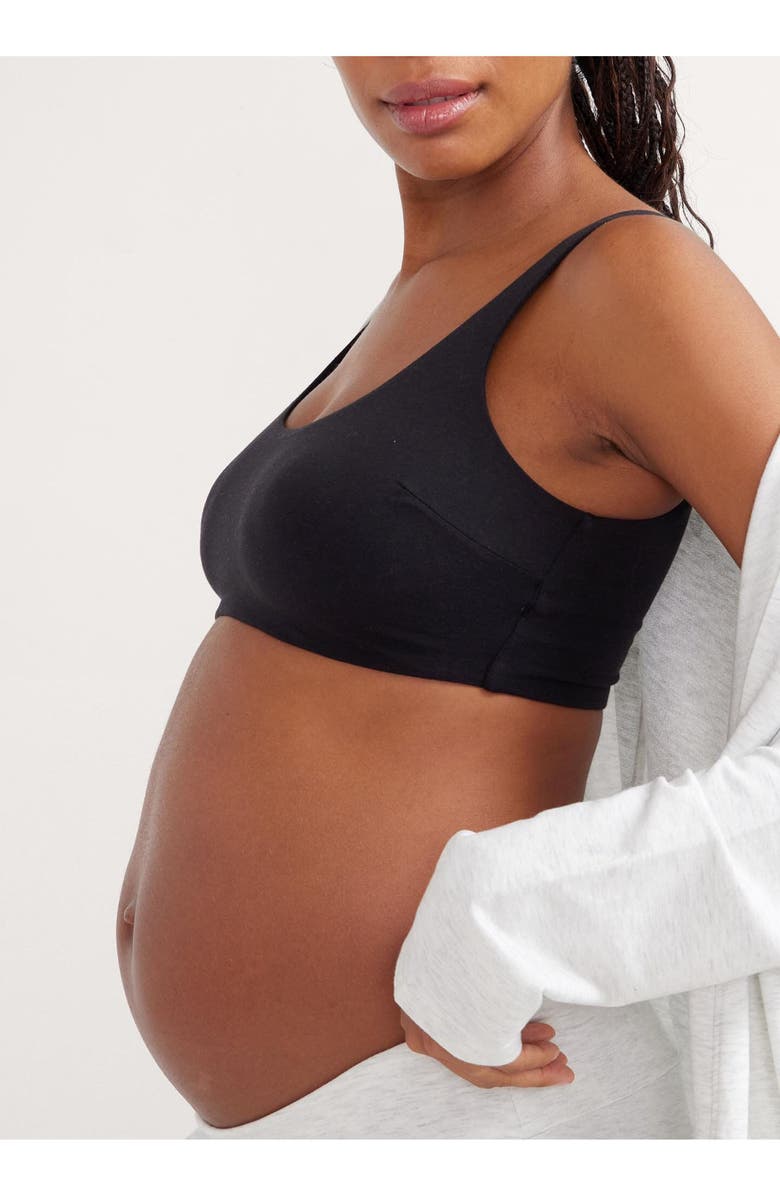 HATCH The Skin to Skin Nursing Bra, Alternate, color, Black