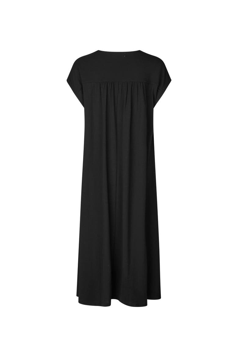 V-Neck Midi Dress, Alternate, color, Black