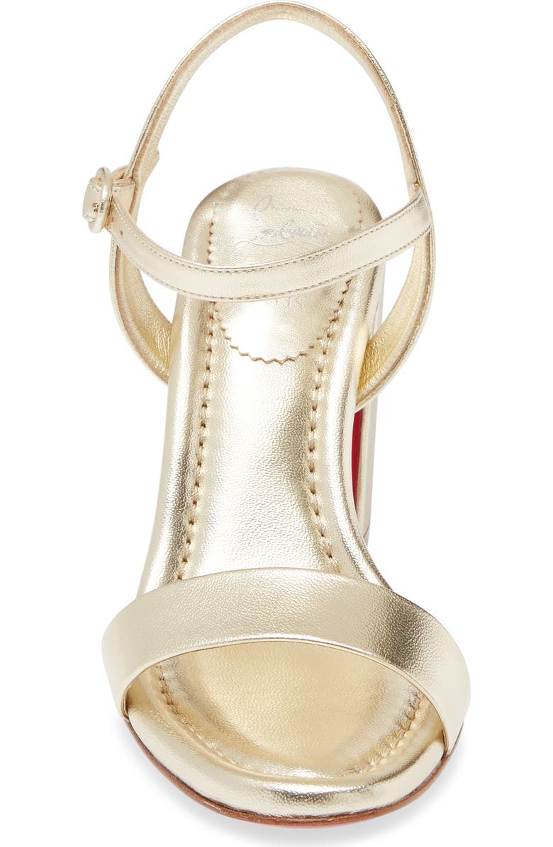 Christian Louboutin Miss Jane Sandal, Alternate, color, Platine/ Platine