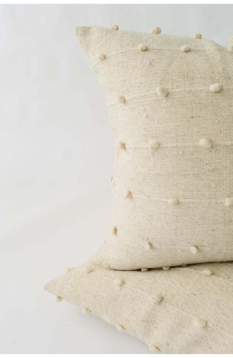 Loom Imports Loop Pillow, Alternate, color, Ivory