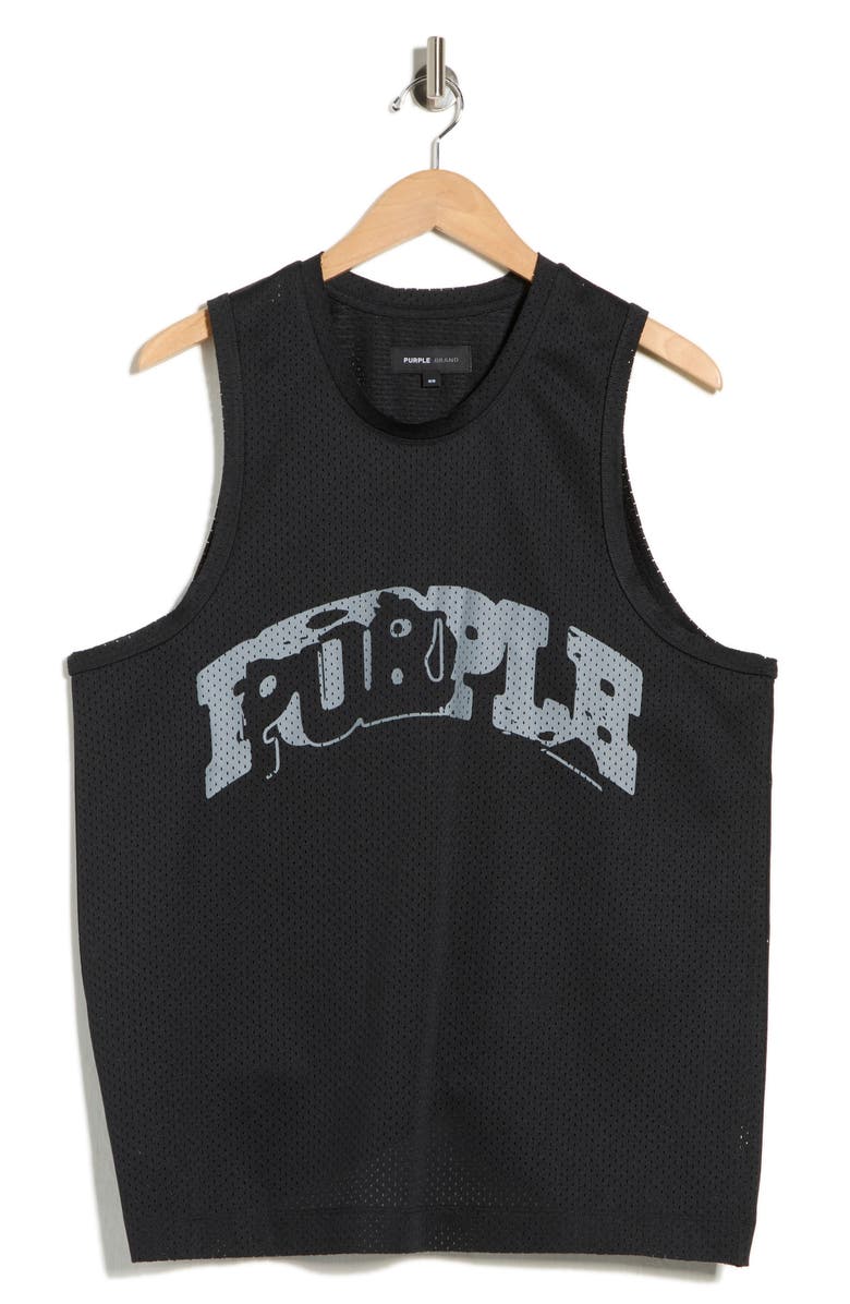 PURPLE BRAND Mesh Graphic Tank, Alternate, color,