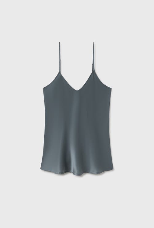 Silk Laundry Bias Cut Cami Slate In Slate