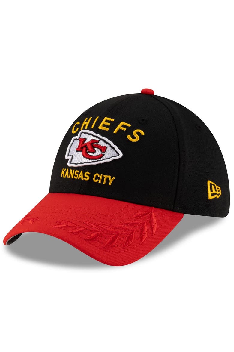 Men's New Era  Black/Red Kansas City Chiefs 2025 NFL Draft 39THIRTY Flex Hat, Main, color, Black