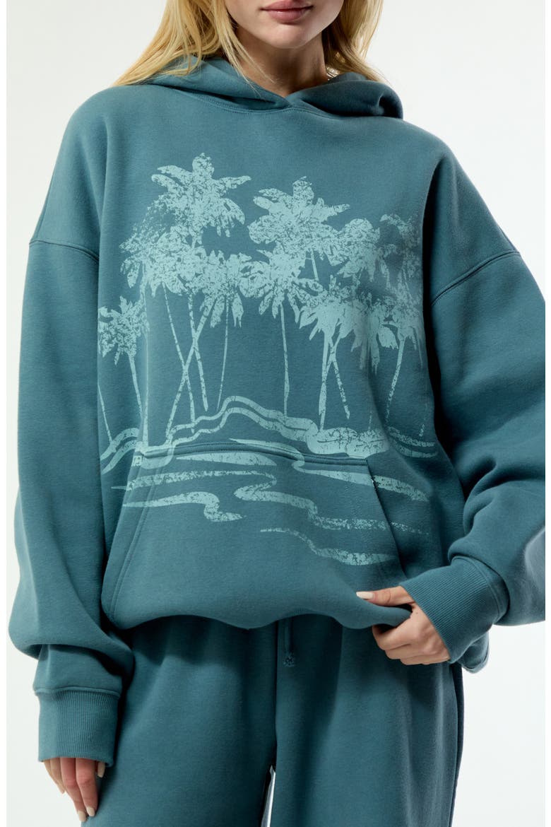 Ocean Front Graphic Hoodie, Alternate, color, DUSTY BLUE