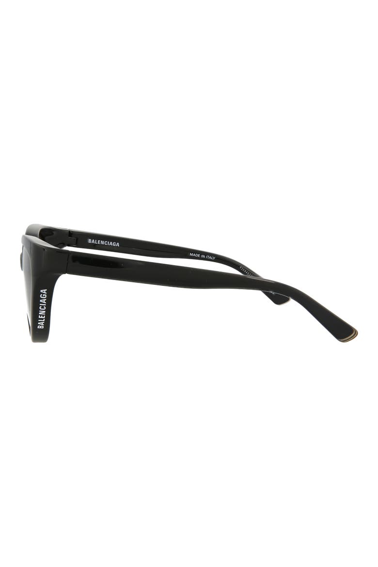 56mm Cat Eye Sunglasses, Alternate, color, BLACK BLACK GREY