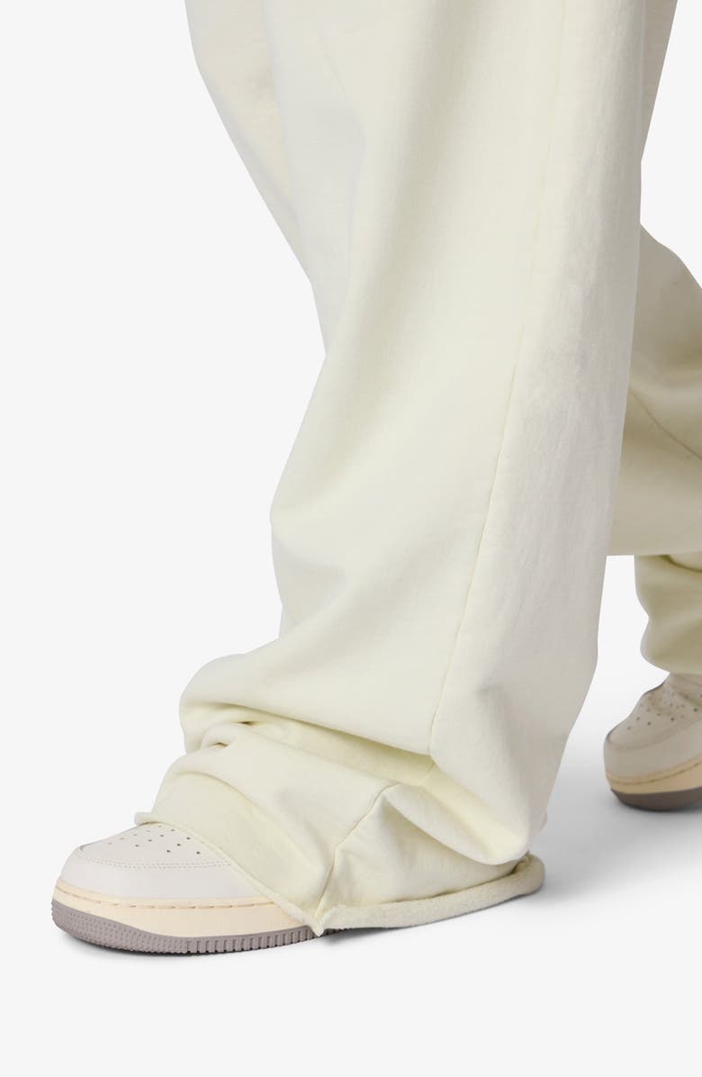 mnml Ultra Baggy Cotton Fleece Sweatpants, Alternate, color, Off White