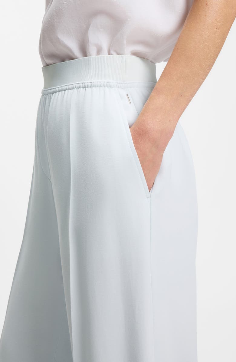 BOSS Tiana Pull-On Wide Leg Pants, Alternate, color, Pale Lagoon