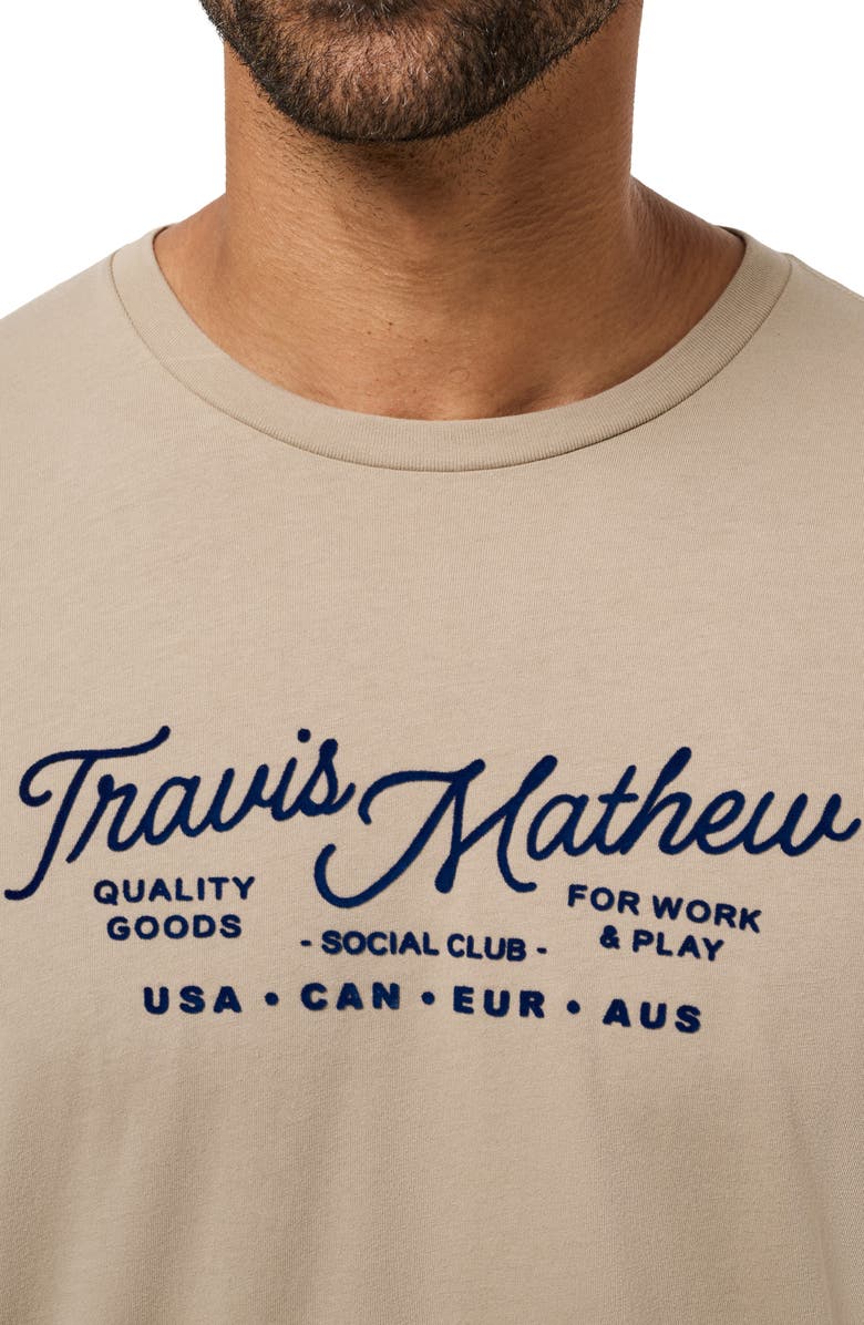 TravisMathew Gate Crasher Graphic T-Shirt, Alternate, color, Weathered Teak