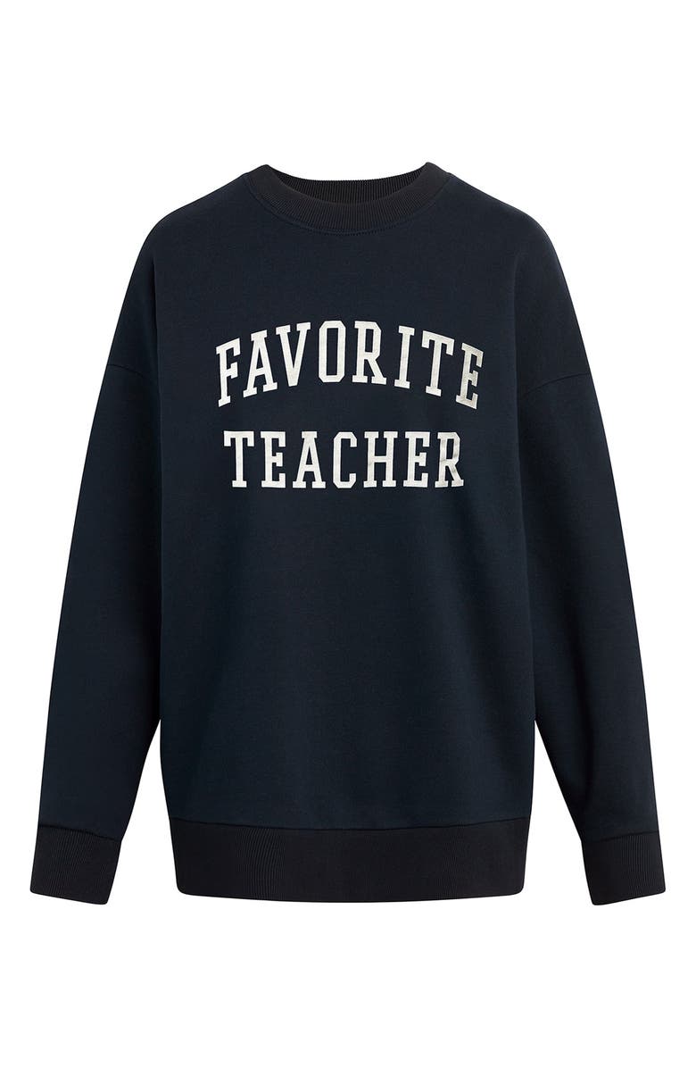 Favorite Daughter Favorite Teacher Sweatshirt, Alternate, color, Navy