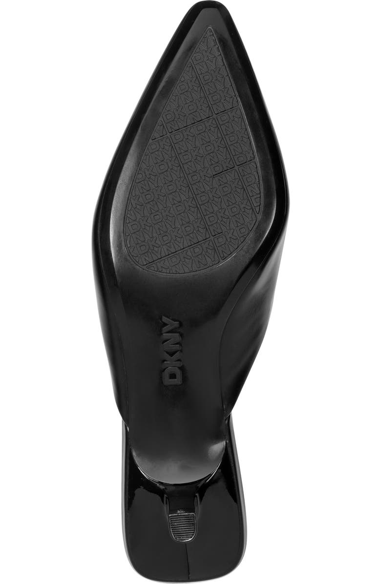 DKNY Nabil Pointed Toe Kitten Heel Mule, Alternate, color, Black