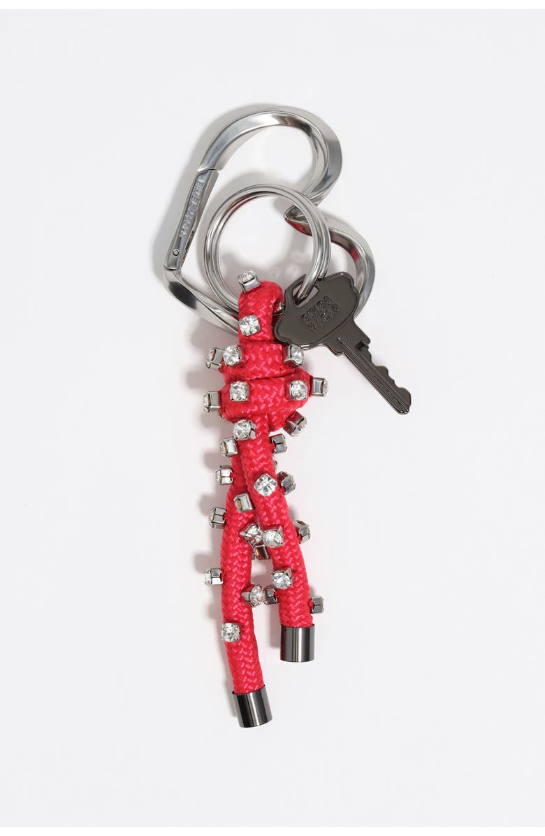 Bimba y Lola Rope key ring with crystals, Main, color, Red