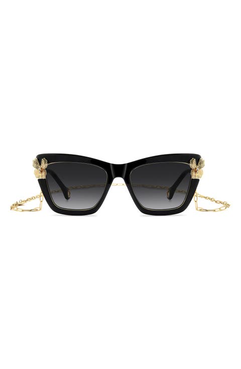 54mm Gradient Cat Eye Sunglasses