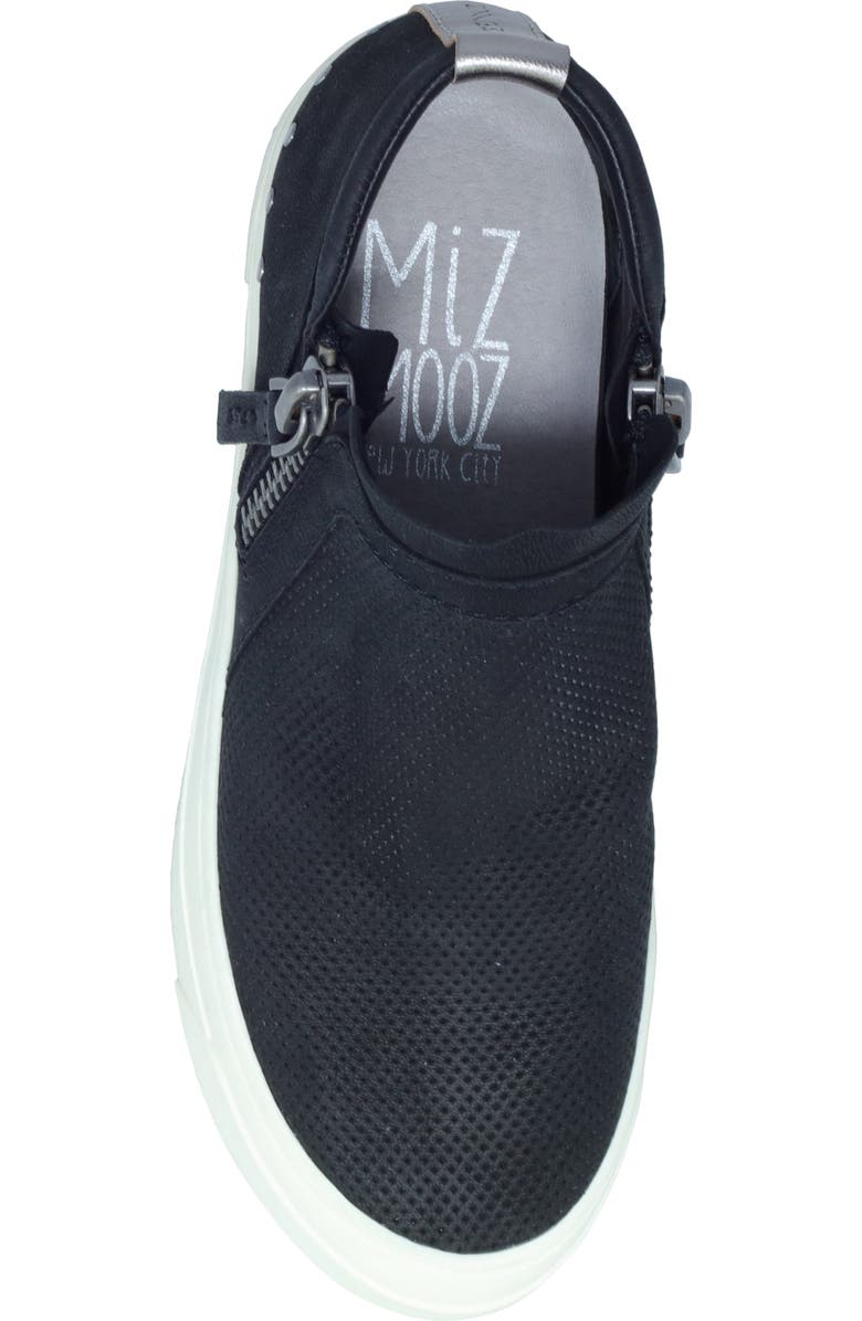 Miz Mooz Arret Side Zip Platform Sneaker, Alternate, color,