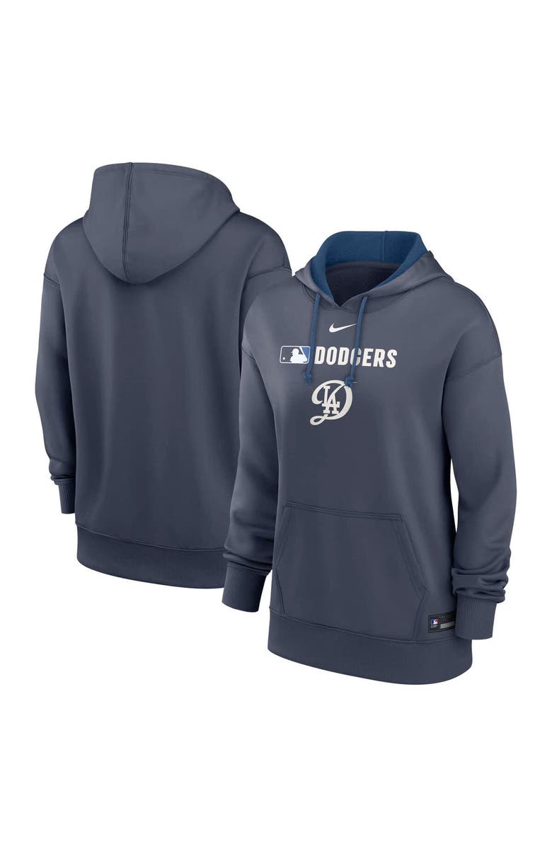 Nike Women's Nike Royal Los Angeles Dodgers Authentic Collection City Connect Performance Pullover Hoodie, Main, color, 