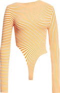 Jean Paul Gaultier Stripe Long Sleeve Bodysuit
