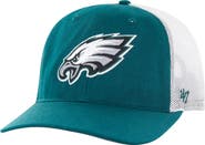 '47 Men's '47 Green/White Philadelphia Eagles Team Unstructured Trucker Adjustable Hat