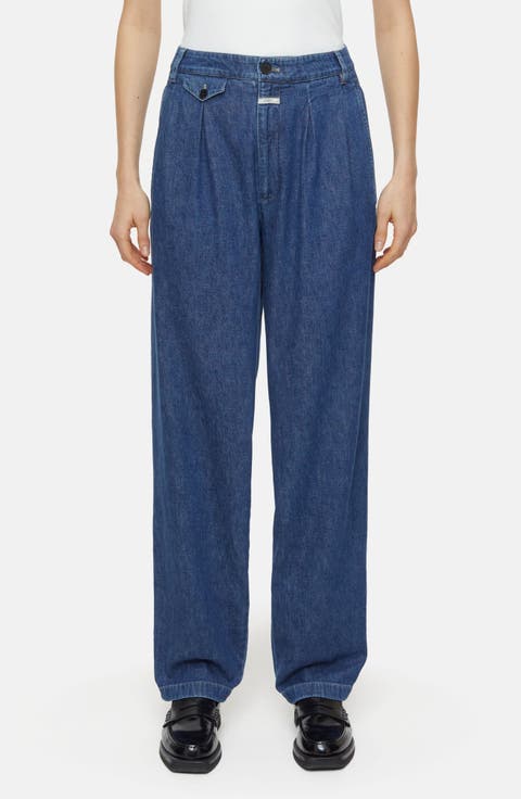 Rhoone High Waist Tapered Leg Jeans