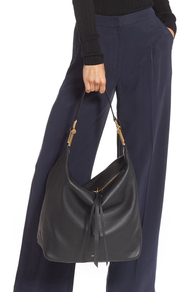 BOSS Christy Leather Hobo, Alternate, color,