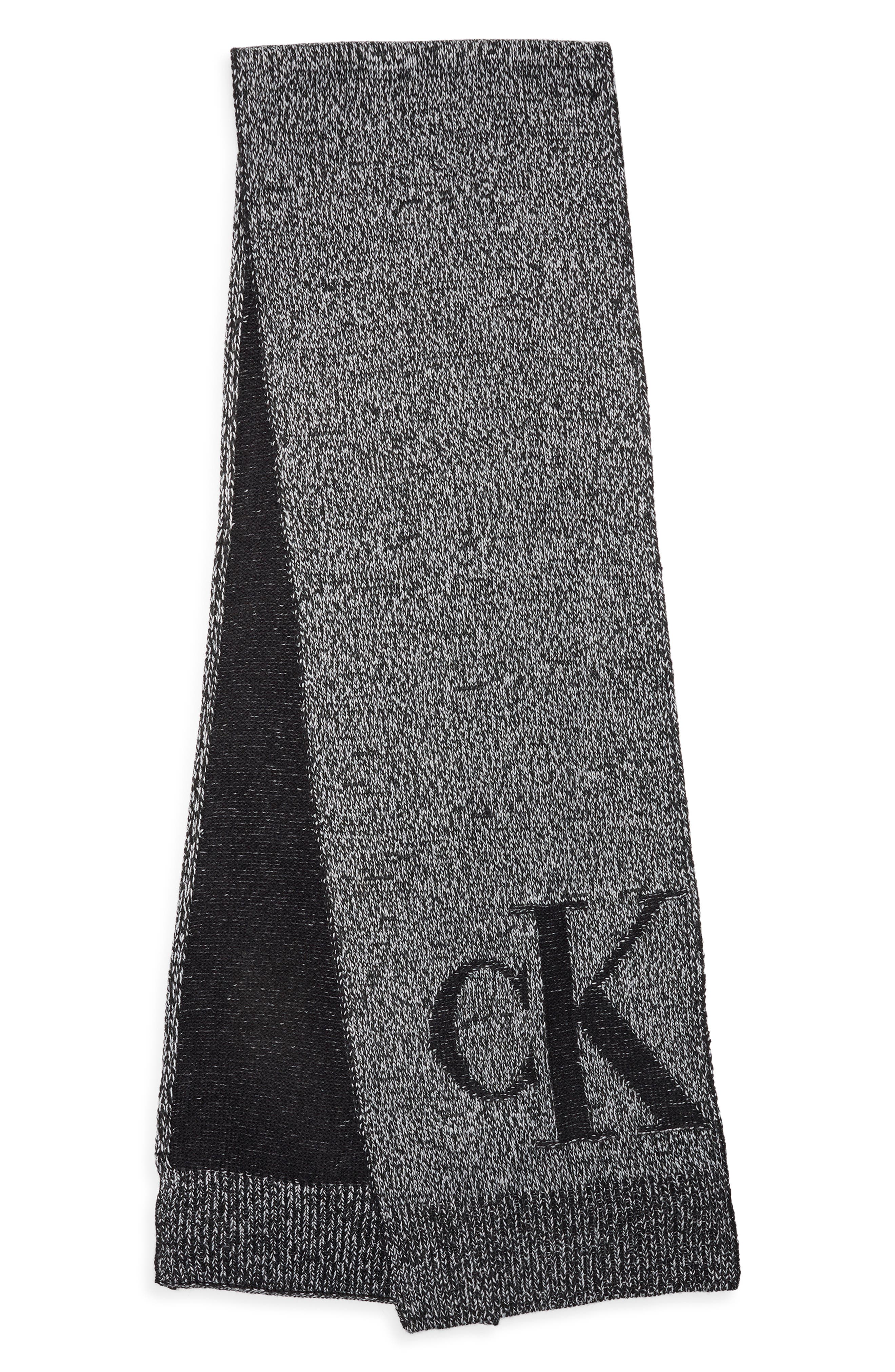 Calvin Klein Monogram Tweed Scarf