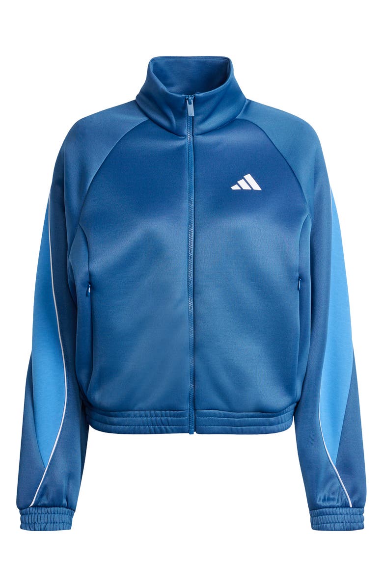 adidas Stadium Track Jacket, Alternate, color, Dusky Petrol/ Ray Blue/ White