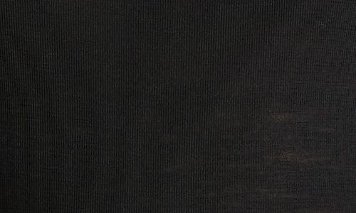 Vince Satin Trim Wool Top In Black