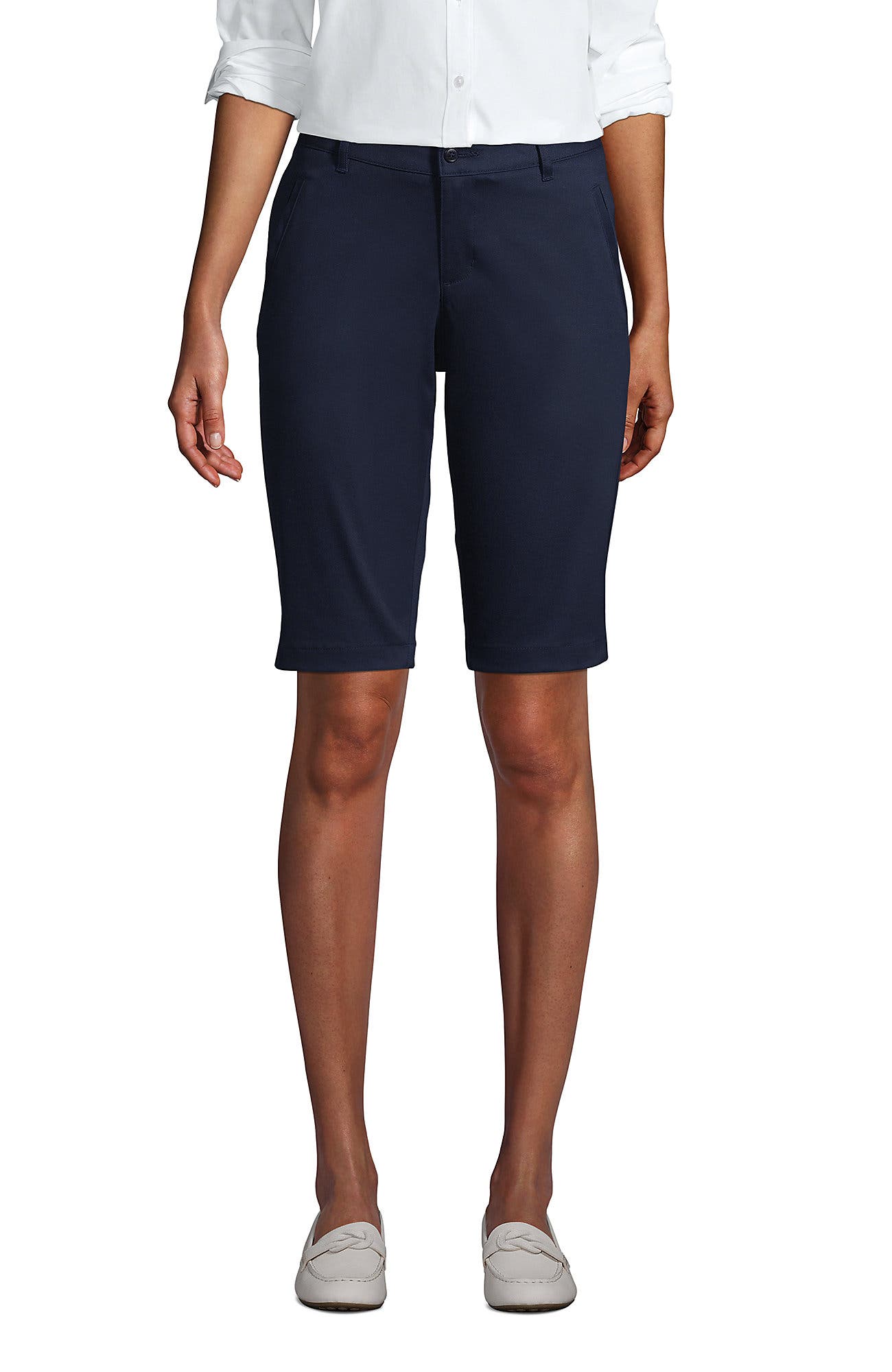 School Uniform Young  Stretch Chino Bermuda Shorts - image 3