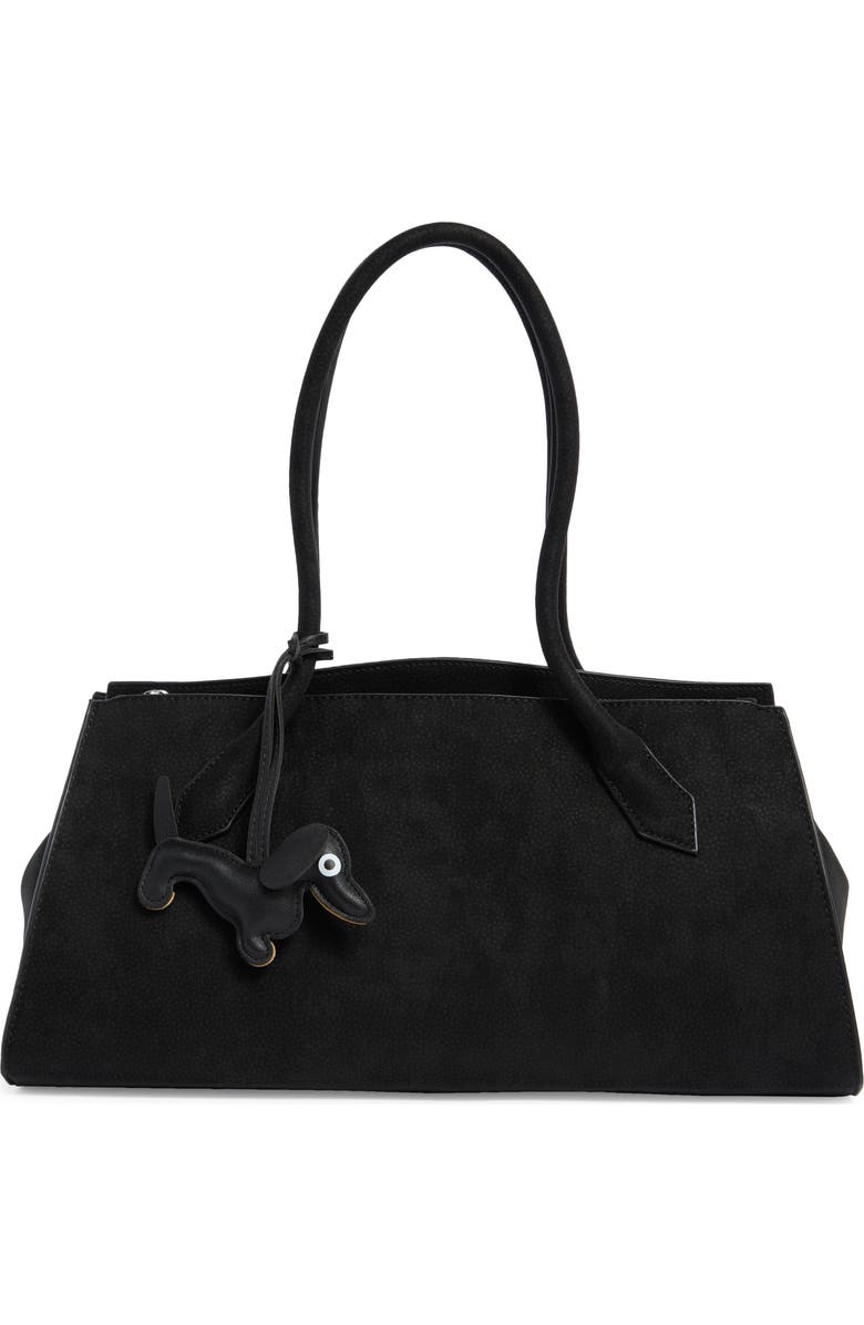 BCBG Large East/West Shoulder Bag, Main, color, Black