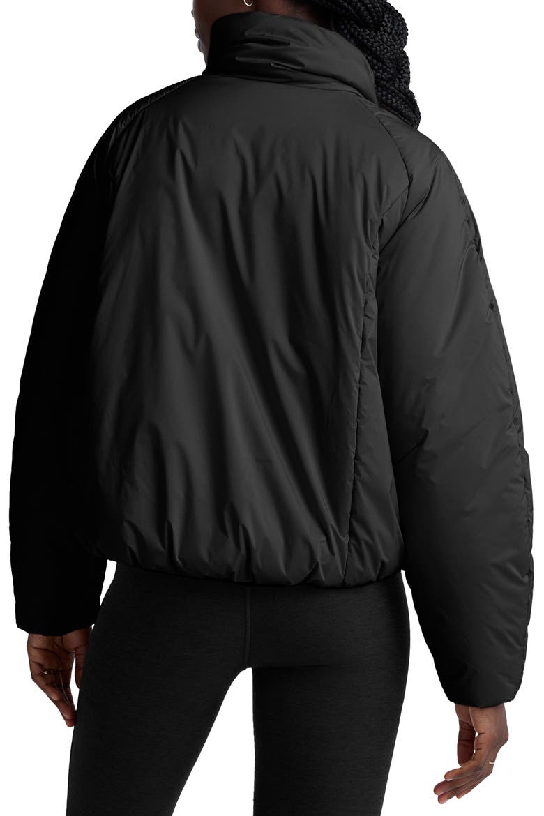 Warm Up Water Repellent Puffer Jacket, Alternate, color, BLACK