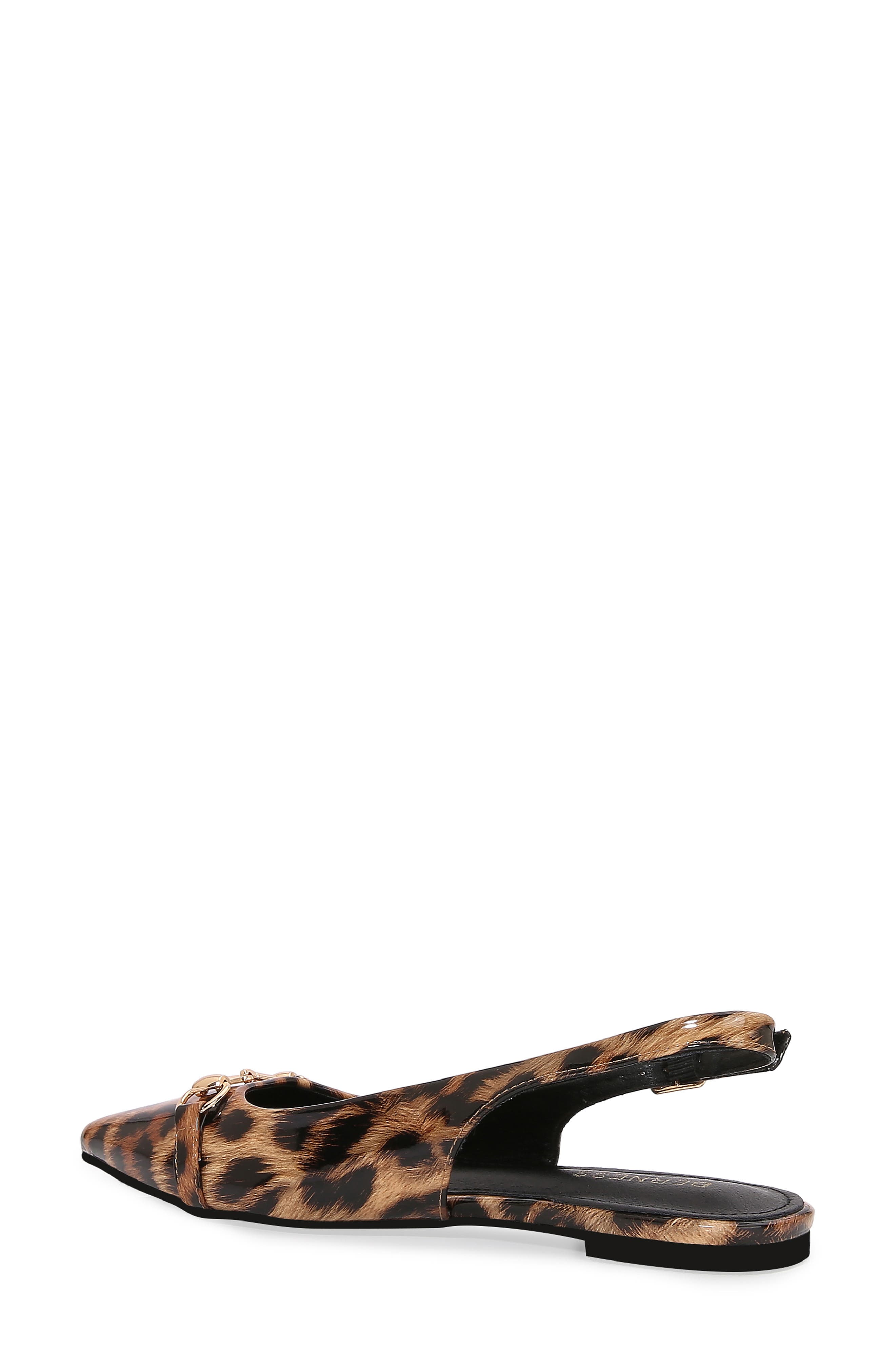 Bit Slingback Flat, Alternate, color, LEOPARD