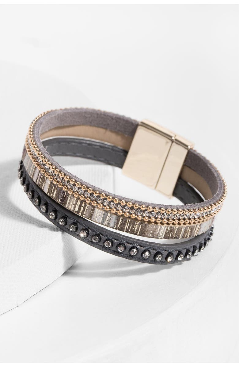 SAACHI Bonaire Studded Multi Strand Wrap Bracelet, Alternate, color, 