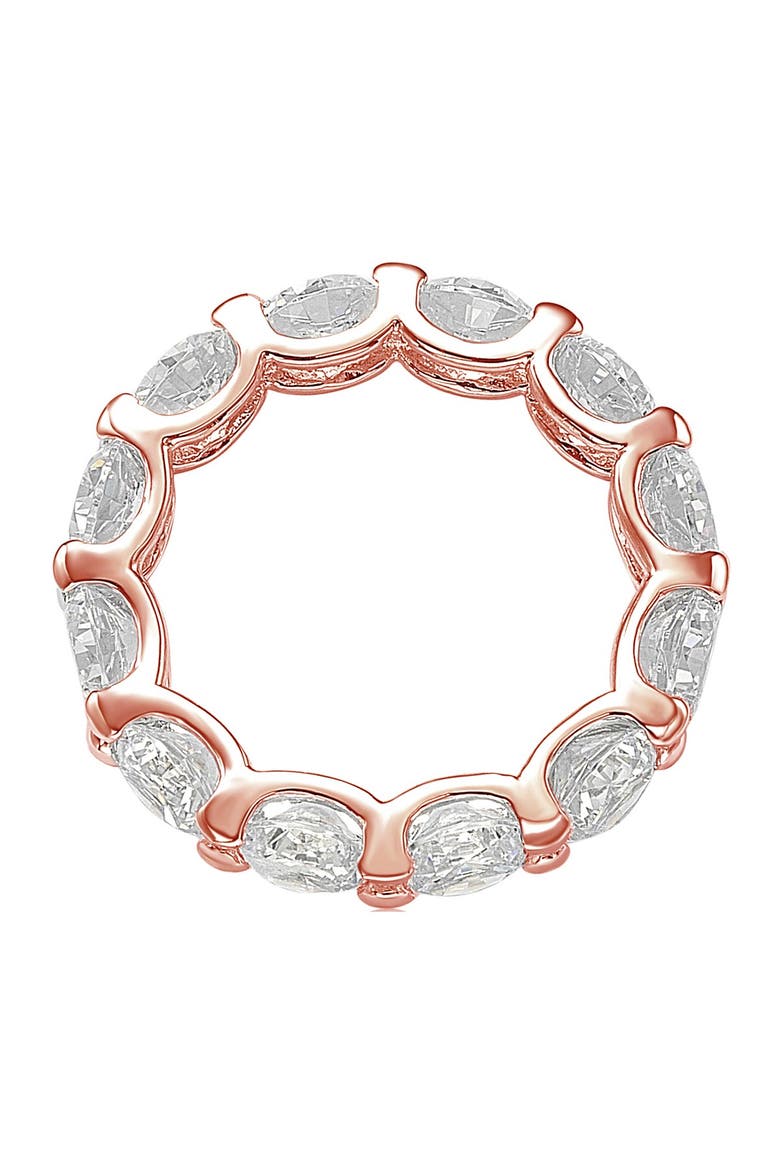 CZ Eternity Band Ring, Alternate, color, ROSE