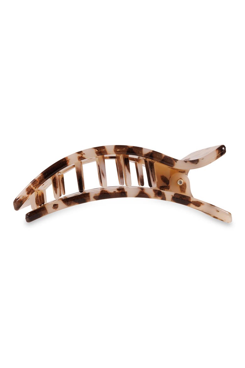 Medium Flat Rectangle Hair Clip, Alternate, color, BLONDE TORTOISE