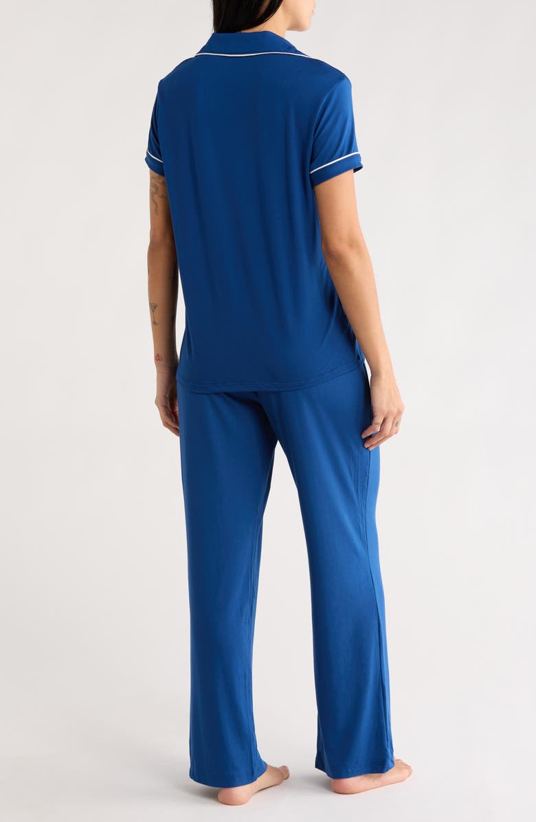 Tart Ginnie Long Pajamas, Alternate, color, Navy Peony