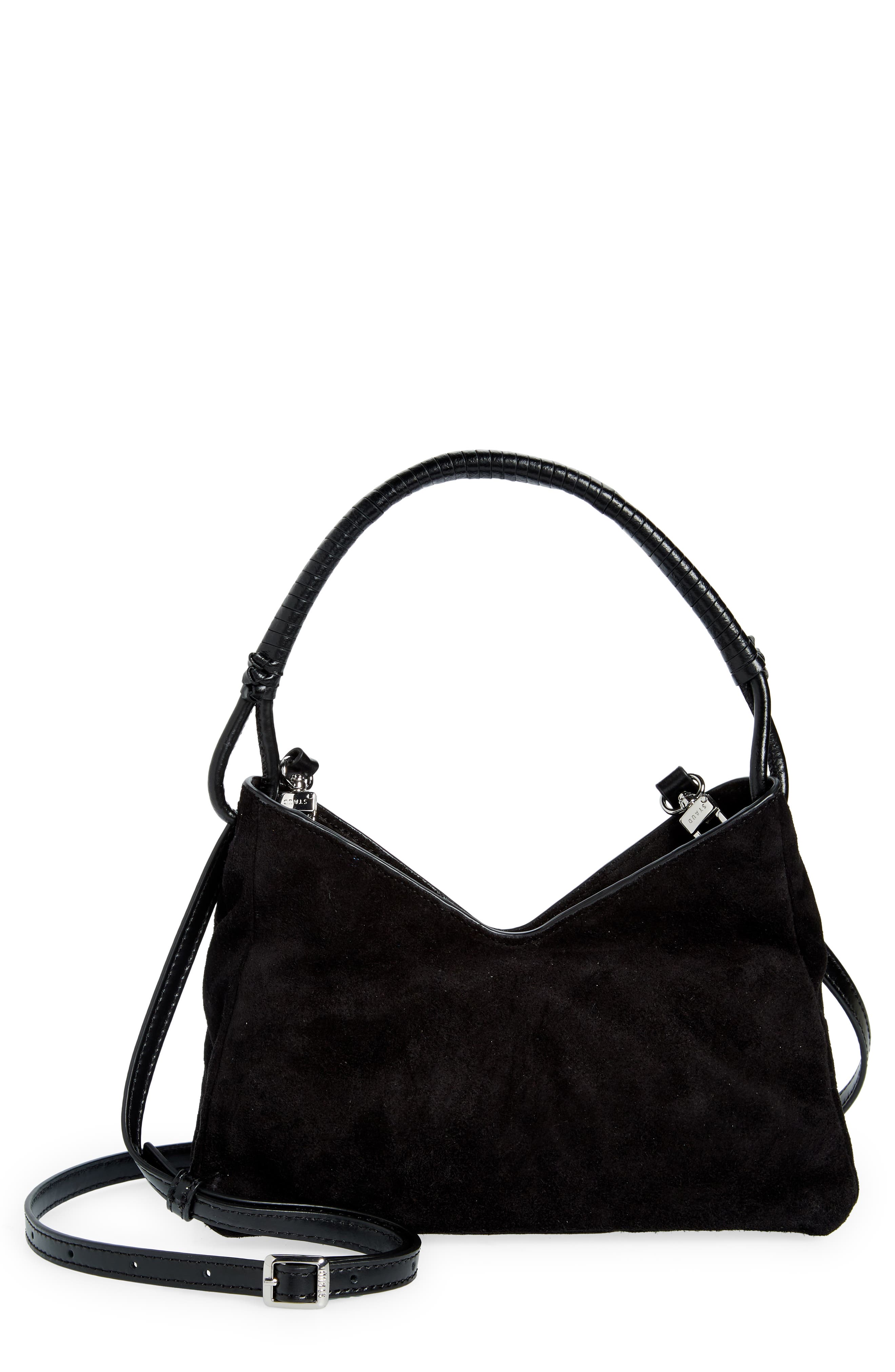 STAUD Valerie Suede Shoulder Bag, Main, color, 