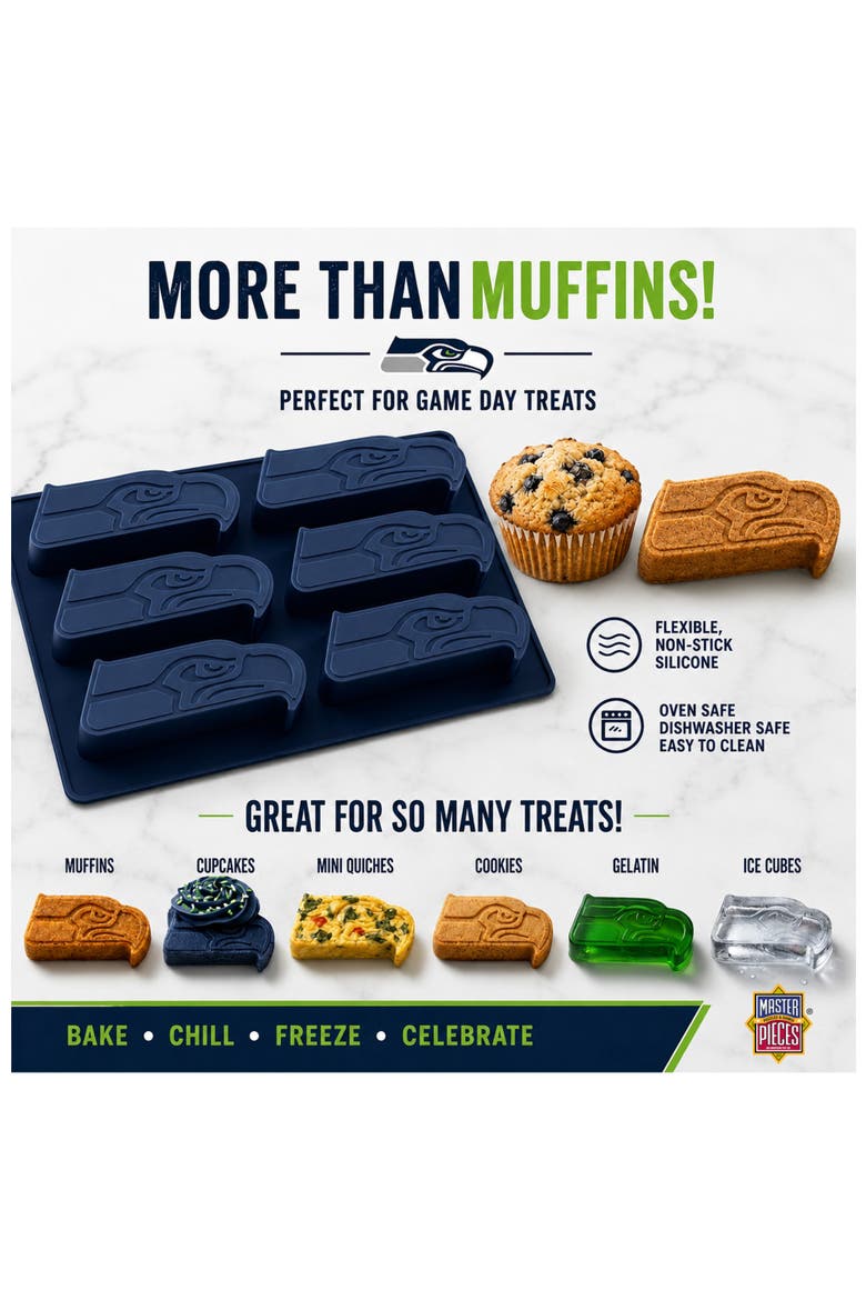 Seattle Seahawks Muffin Pan, Alternate, color, Multicolor