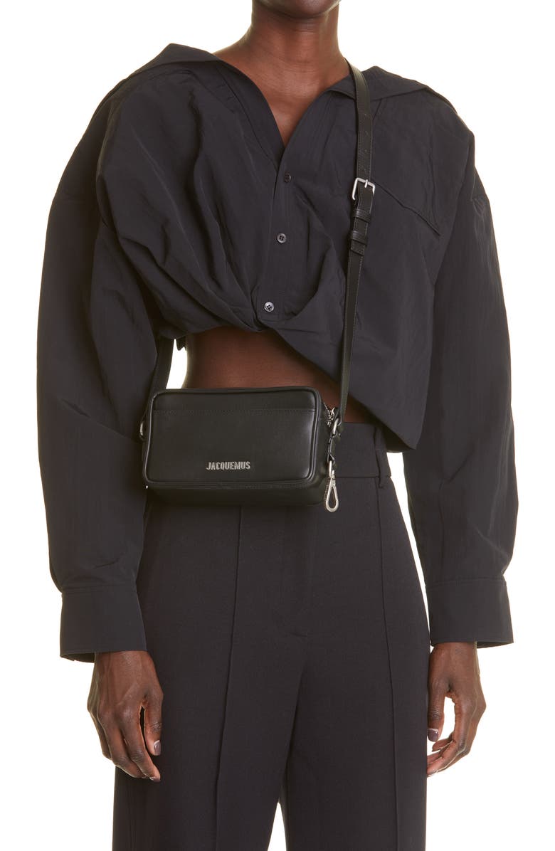 Jacquemus Le Baneto Leather Crossbody Bag, Alternate, color,