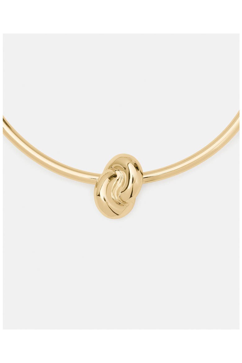 Knot Detail Collar Necklace, Alternate, color, GOLD