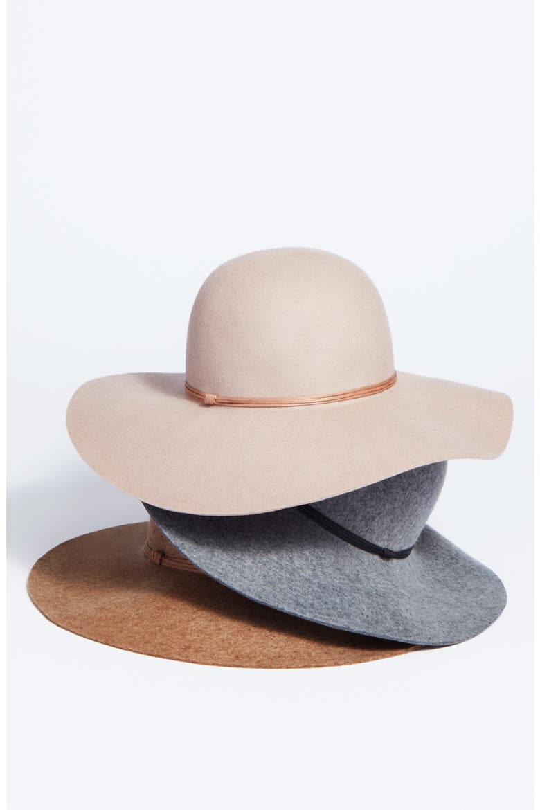 Floppy Wool Hat, Alternate, color, GREY LIGHT HEATHER